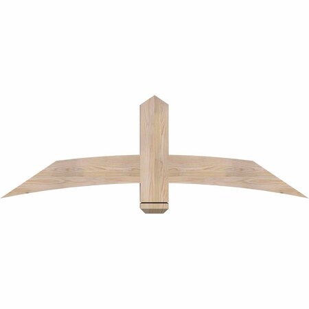 Ekena Millwork Bellingham Smooth Timber Gable Bracket, Douglas Fir, 60"W x 20"H x 3 1/2"D x 5 1/2"F, 8/12 Pitch GBW060X20X0406BEL00SDF